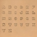 Kit de 26 Lettres de l'Alphabet - Majuscules Fantaisie - 13mm