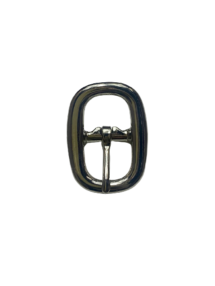Boucle à barre centrale- Nickelée - 20mm