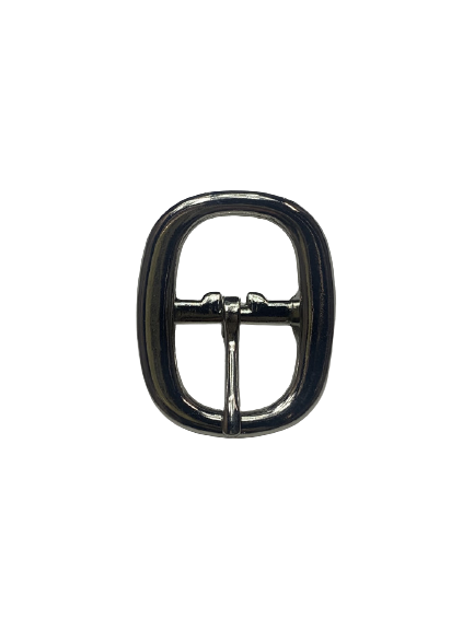 Boucle DOUBLE  - Nickelée - 25mm