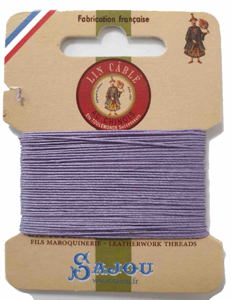 Fil de Lin Câblé 532 Mauve 497 - 10 Mètres