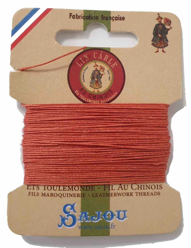 Fil de Lin Câblé 532 Citrouille 420 - 10 Mètres