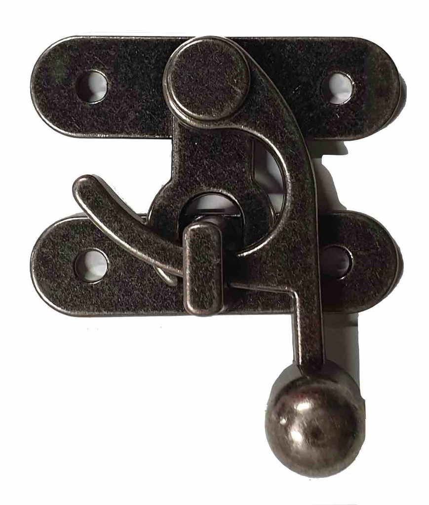 Fermoir à Bascule - Large - Argent Vieilli - 50 x 55 mm