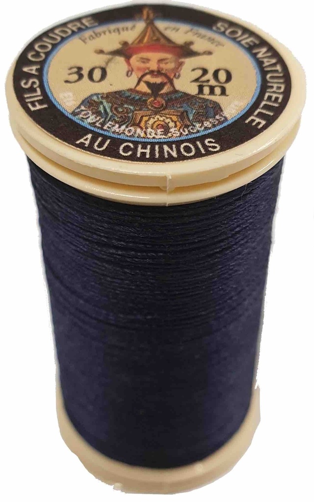 Fil de Soie Perlé Naturelle Marine N°246 - 20 Mètres