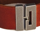 FERMOIR BRACELET EN T - SANS NICKEL - ARGENT ANTIQUE - 25mm