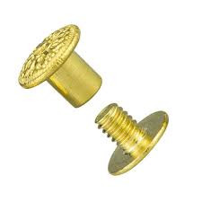 10 VIS CHICAGO - 10X6.5mm - FANTAISIE - FLORAL - DORÉES