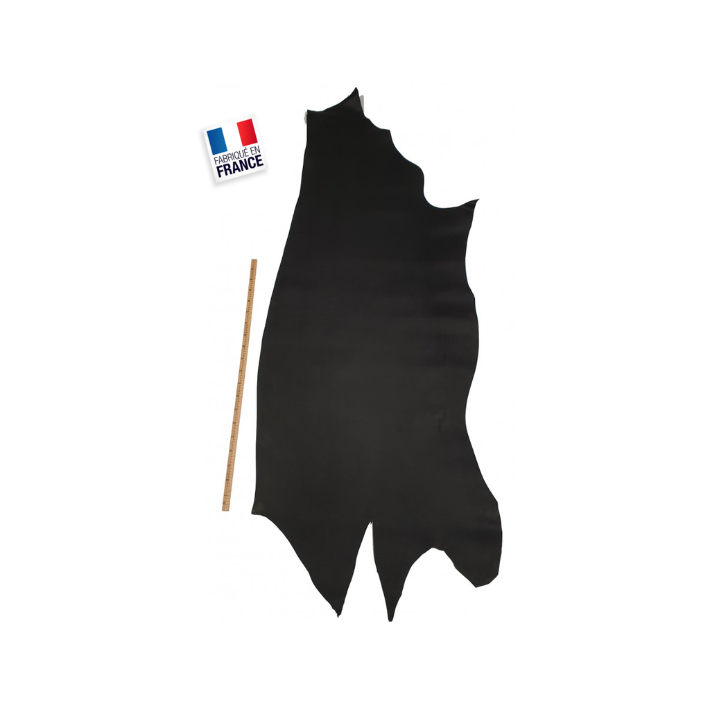 Veau Suportlo® - Lisse - Noir  - Épaisseur 2,2-2.5 mm