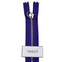 Fermeture Glissière Violet - Simple Curseur -  Métal - Simple Curseur -  5mm