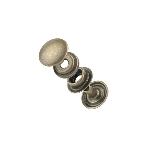 [FOURN-PRESS-IV-1263-14] 100 Boutons Pressions - FORTES ( USA)  - Diamètre 15 mm - Ligne 24 - FINITIONS AU CHOIX (Laiton Vieilli Sans Nickel)