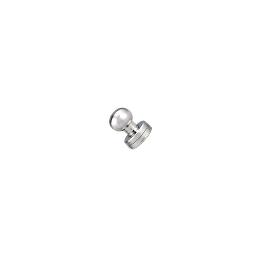 [11311-02] BOUTON de COL - À VIS - T3 - Laiton MASSIF avec FINITIONS AUX CHOIX (Argenté sans Nickel)