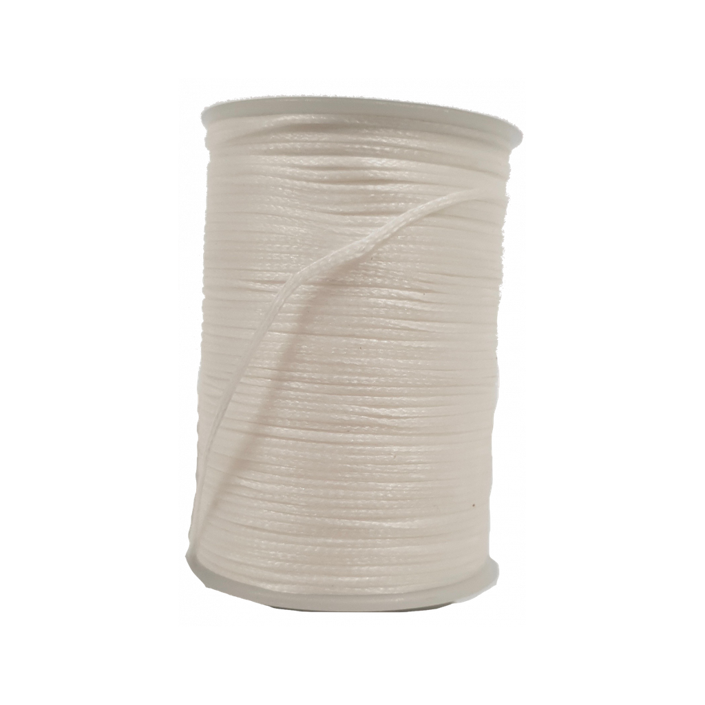 Fil Ciré Plat Polyester - Diamètre O,8 mm - Bobine 80 mètres - DECOURT
