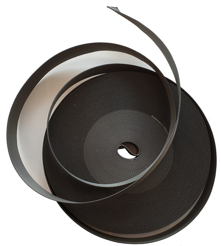 Sangle Nylon - Gris - Fibre 30 mm X 1 Mètre