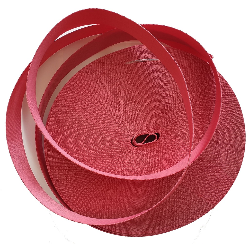Sangle Nylon - Rose - Fibre 35 mm x 1 Mètre