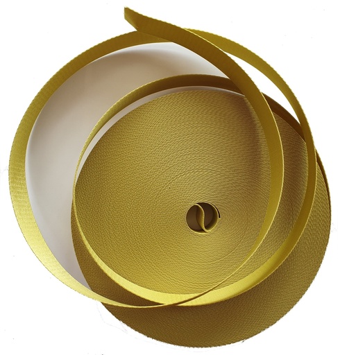 Sangle Nylon - Vert Anis - Fibre 30 mm x 1 Mètre