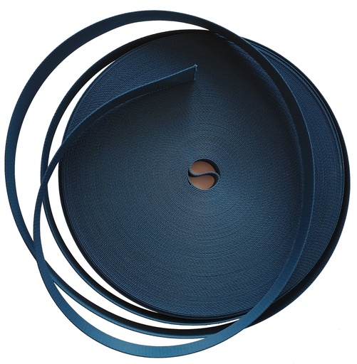 Sangle Nylon - Bleu Canard - Fibre 25 mm x 1 Mètre