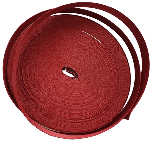Sangle Nylon - Bordeaux - Fibre 30 mm x 1 Mètre
