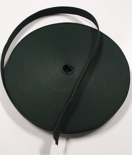 Sangle Polyester - NOIR JUNGLE - Fibre 25 mm x 1 Mètre