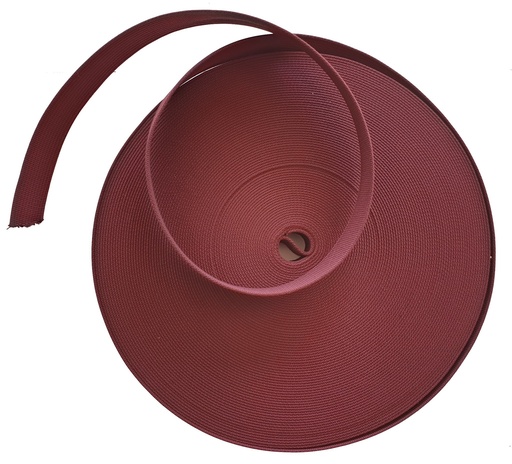 Sangle Polyester - Bordeaux - Fibre 40 mm x 1 Mètre
