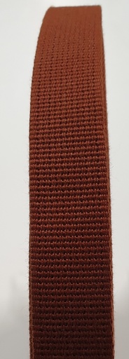 Sangle Polyester - Marron Renard - Fibre 25 mm x 1 Mètre