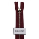 Fermeture Glissière Bordeaux - Simple Curseur -  Métal - Simple Curseur -  5mm