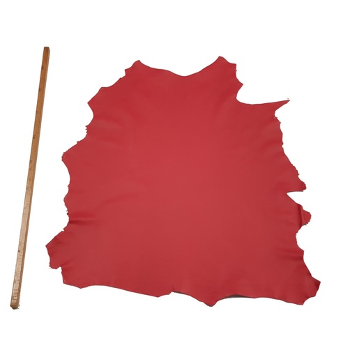 Mouton Lisse Rouge Corail - Épaisseur 0,6 mm