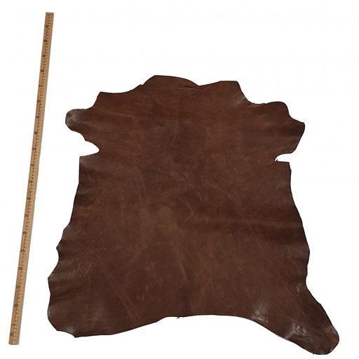 Chèvre Lisse Vintage Marron  - Épaisseur 1 - 1,4 mm